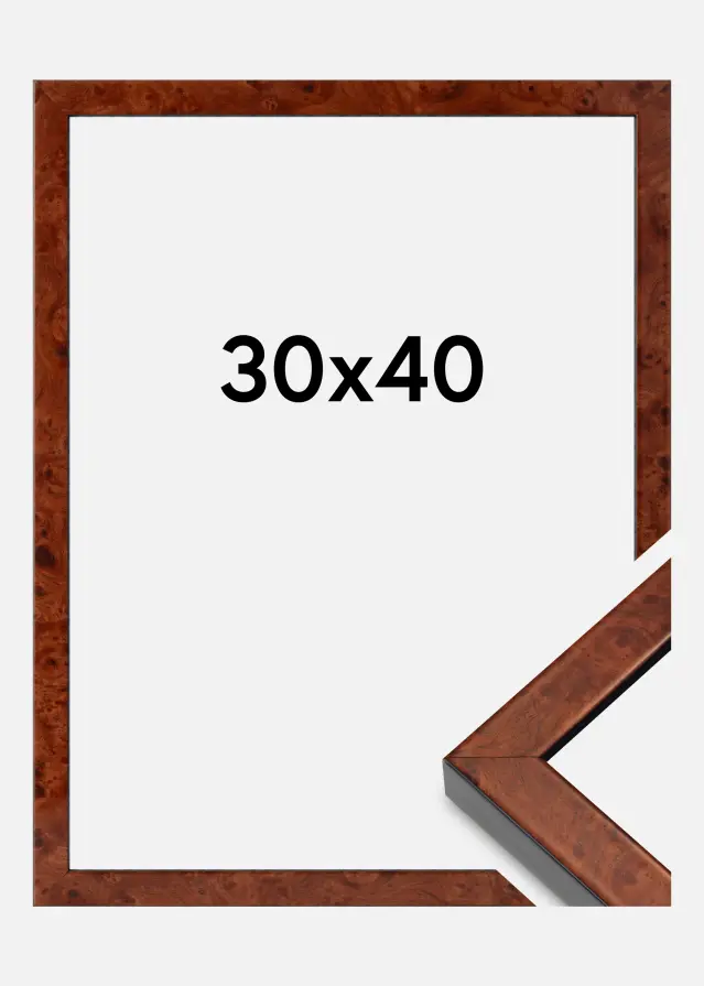 Mavanti Fotolijst Hermes Acrylglas Burr Walnut 30x40 cm