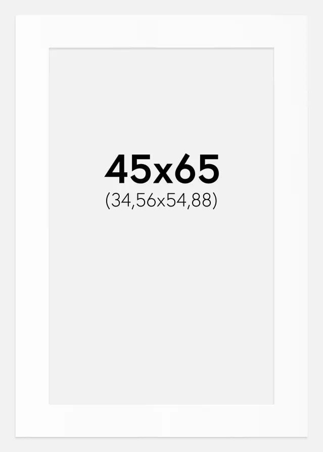 Artlink Passe-partout Wit Standaard (Witte kern) 45x65 cm (34,56x54,88)