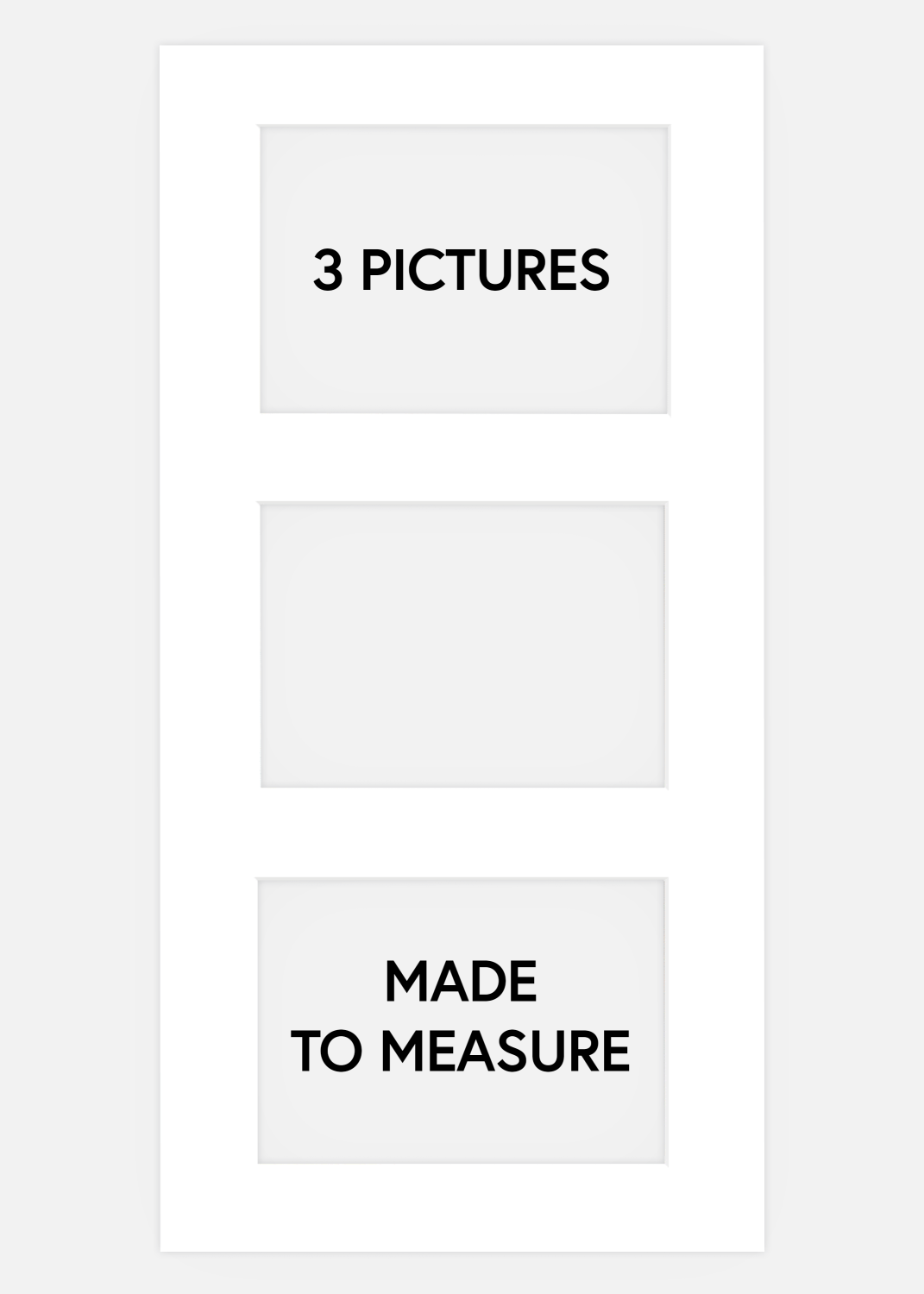 Product Image for Collagepasse-partout Wit 3 Foto's - Op maat gemaakt (Witte kern)