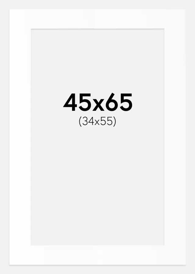 Artlink Passe-partout Wit Standaard (Witte kern) 45x65 cm (34x55)