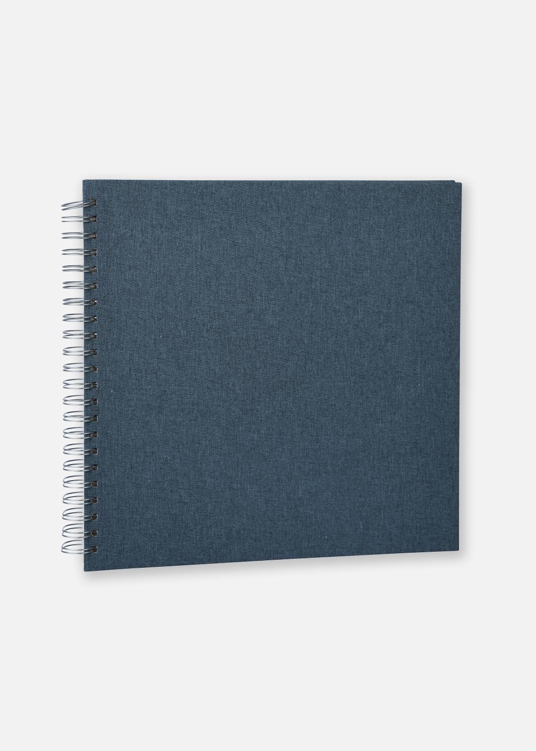 Product Image for Base Line Canvas Wire-O Blauw 30x30 cm (50 Witte zijden / 25 Bladen)