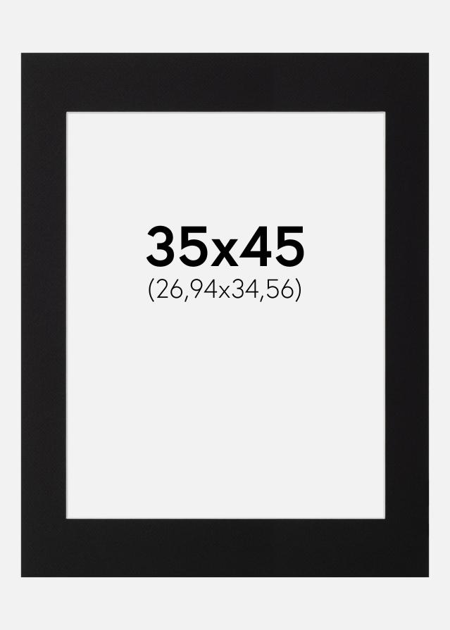 Artlink Passe-partout Zwart Standaard (Witte Kern) 35x45 cm (26,94x34,56)