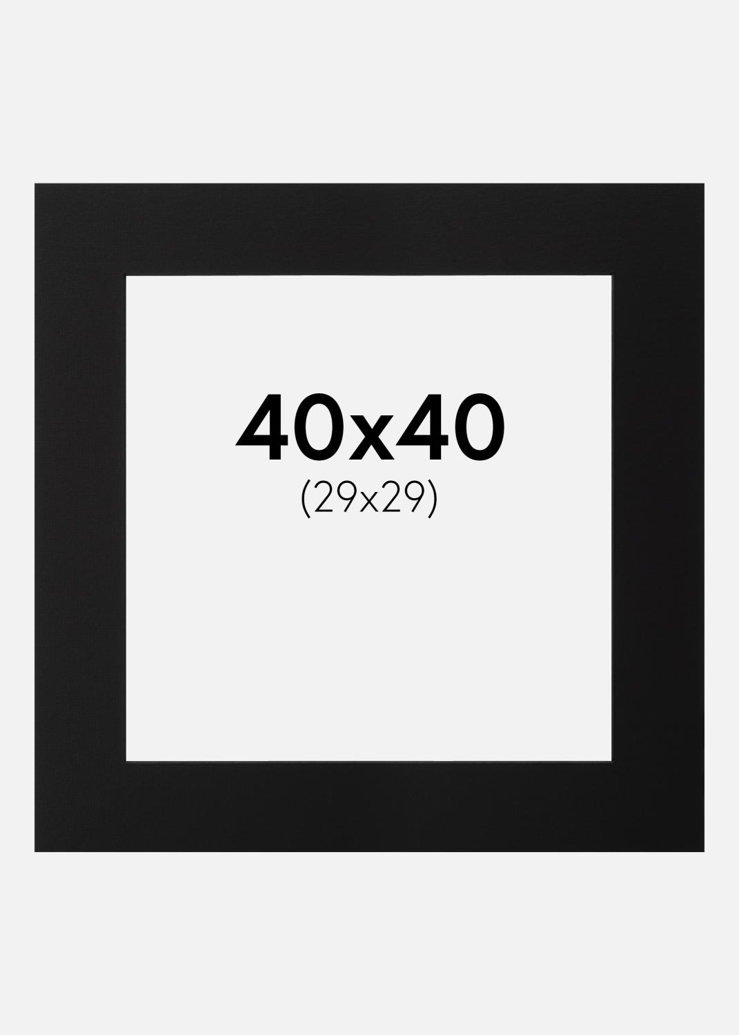 Product Image for Passe-partout Zwart (Zwarte kern) 40x40 cm (29x29)