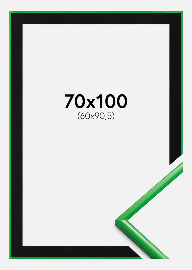 Ram med passepartou Fotolijst New Lifestyle Grass Green 70x100 cm - Passe-partout Zwart 61x91,5 cm