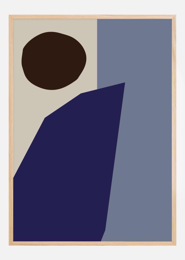 Bildverkstad Color Blocks Blue Poster