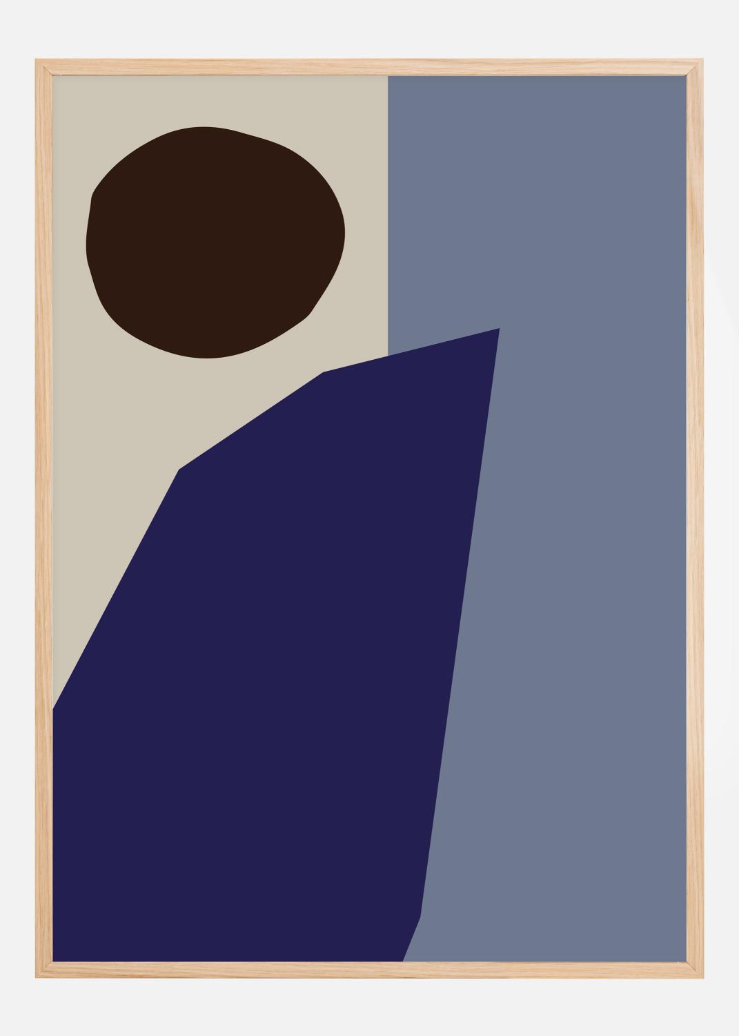 Product Image for Color Blocks Blue Poster (21x29.7 cm (A4))