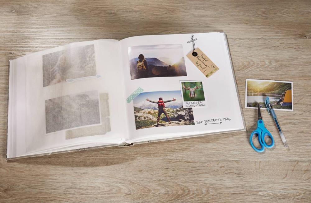 Walther Premium Album Wijnrood 38x38 cm (100 Witte zijden / 50 bladen)