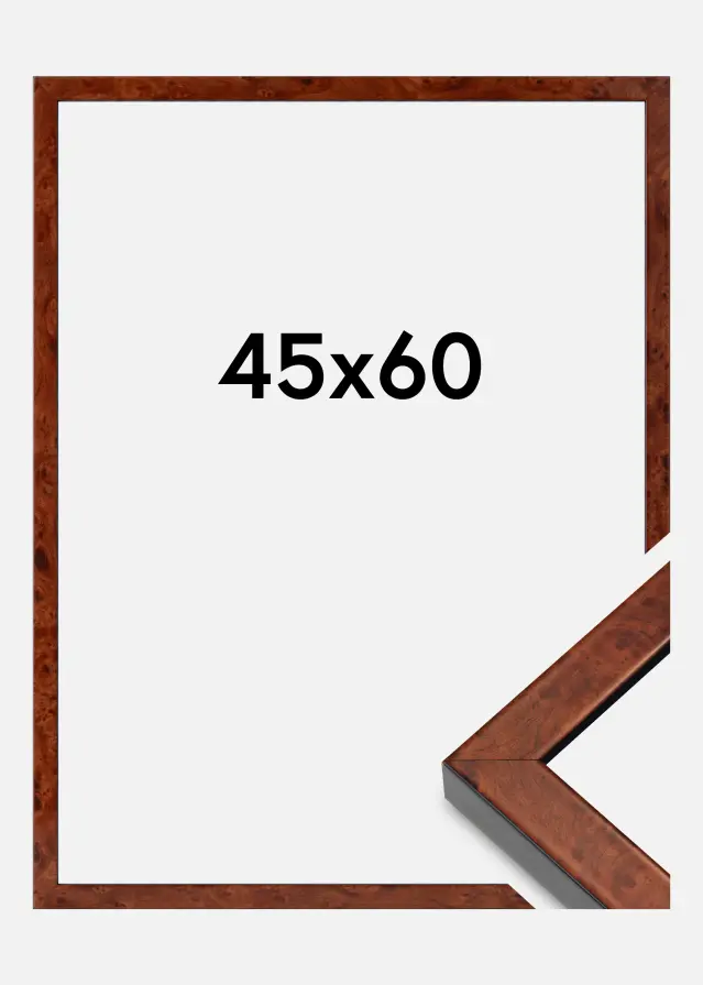 Mavanti Fotolijst Hermes Acrylglas Burr Walnut 45x60 cm