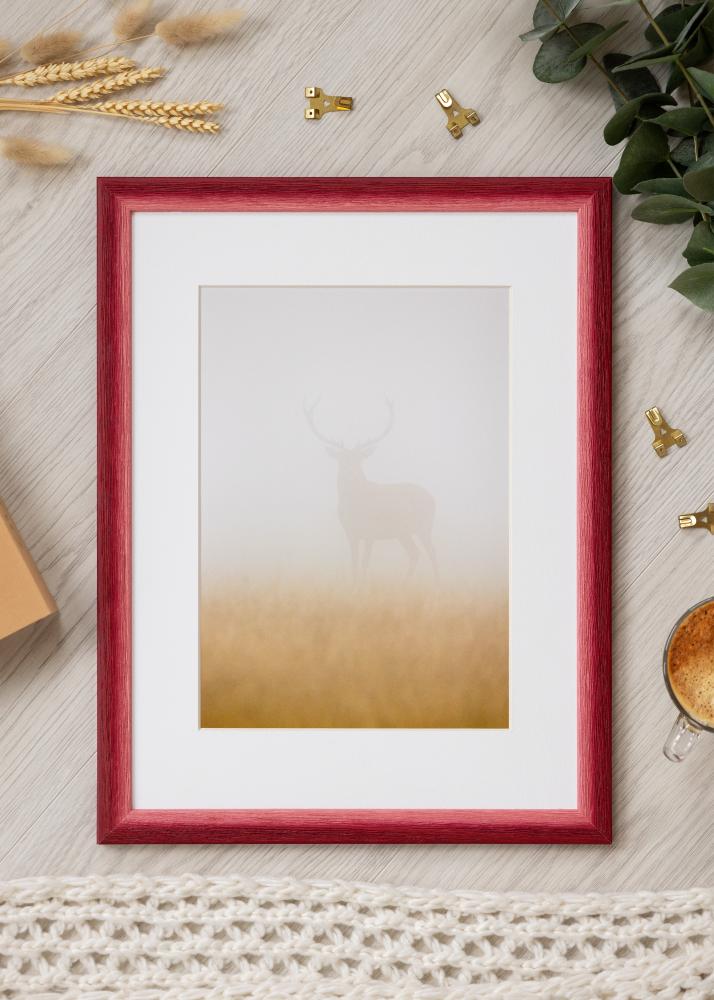 Jämtlands Ramfabrik Fotolijst Cornwall Acrylglas Donkerrood 30x30 cm