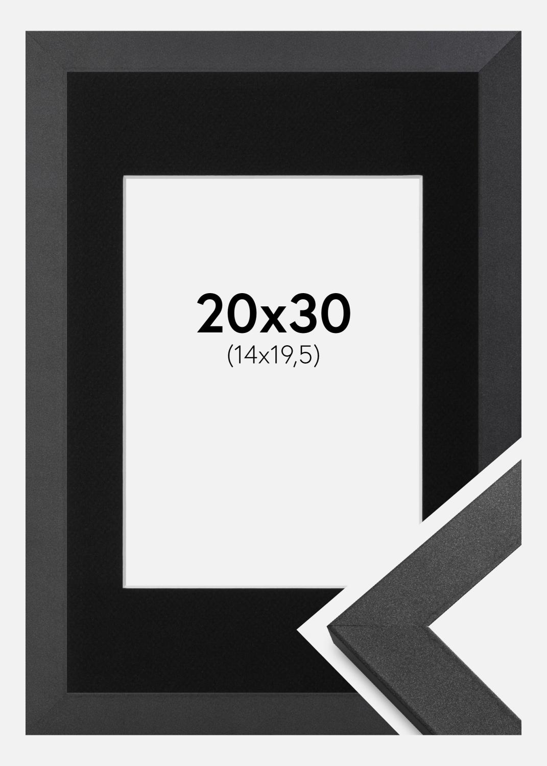 Product Image for Fotolijst Graphite Wood 20x30 cm - Passe-partout Zwart 15x21 cm (A5)