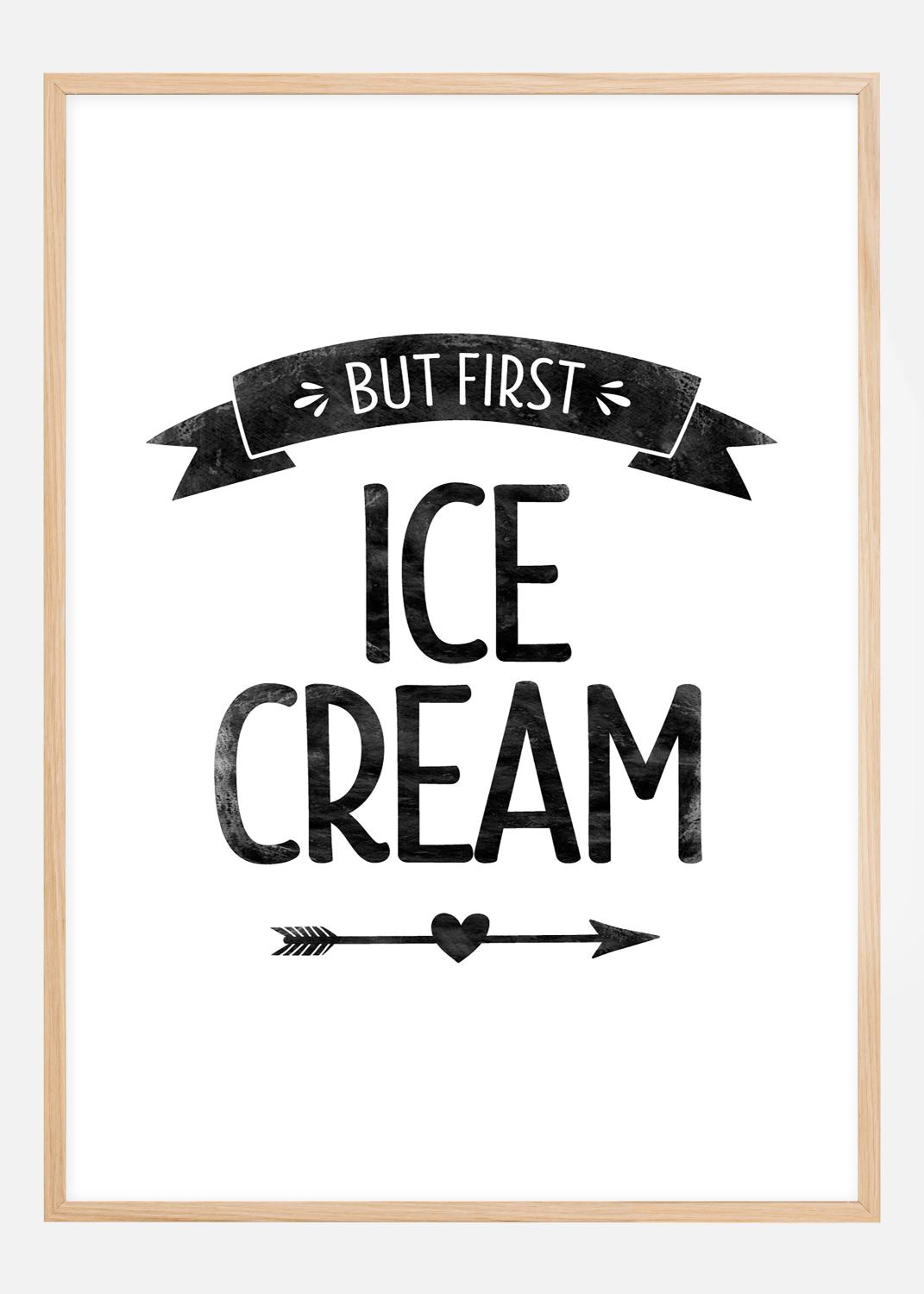 Product Image for But first ice cream Retro Poster (30x40 cm)