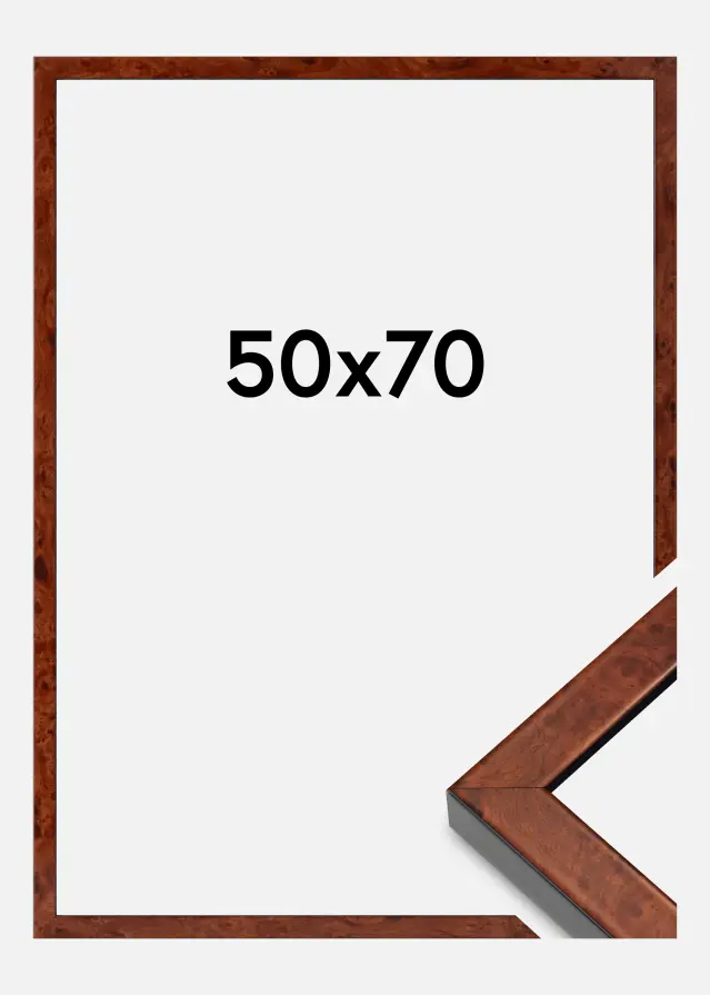 Mavanti Fotolijst Hermes Acrylglas Burr Walnut 50x70 cm