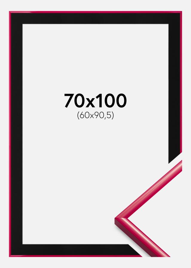Ram med passepartou Fotolijst New Lifestyle Rose 70x100 cm - Passe-partout Zwart 61x91,5 cm