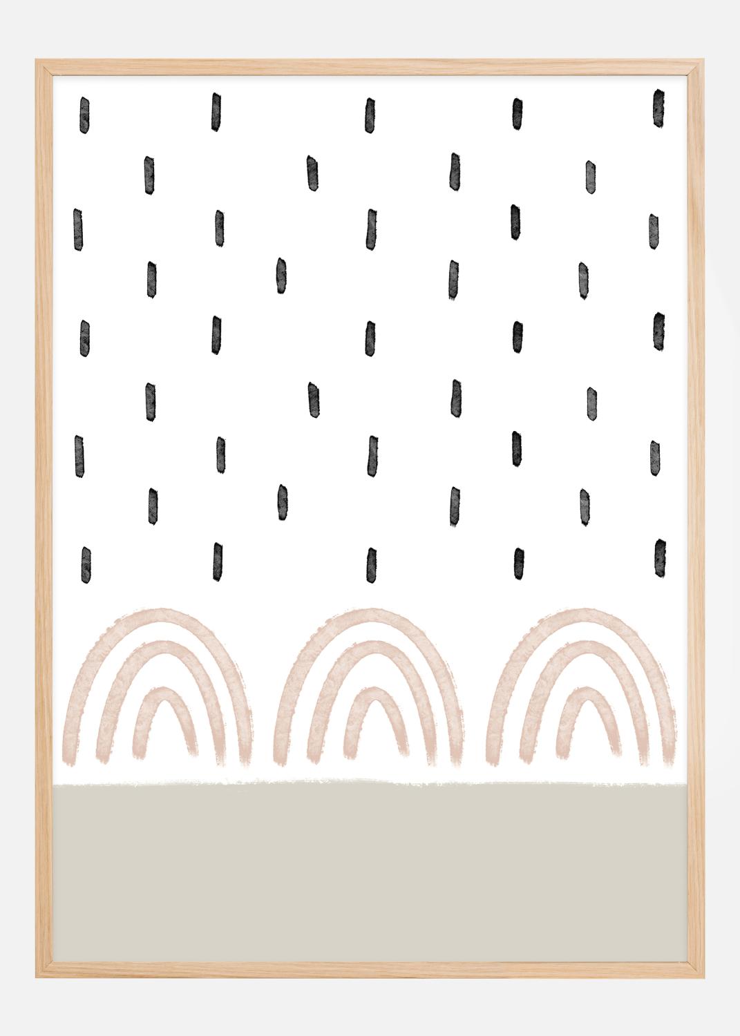 Product Image for Rain on Rainbows Poster (30x40 cm)