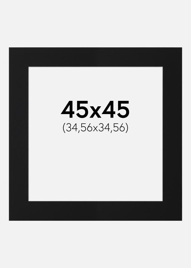 Artlink Passe-partout Zwart Standaard (Witte kern) 45x45 cm (34,56x34,56)