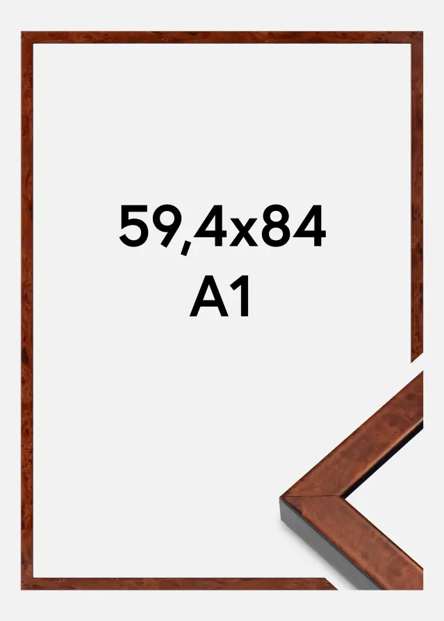 Mavanti Fotolijst Hermes Acrylglas Burr Walnut 59,4x84 cm (A1)