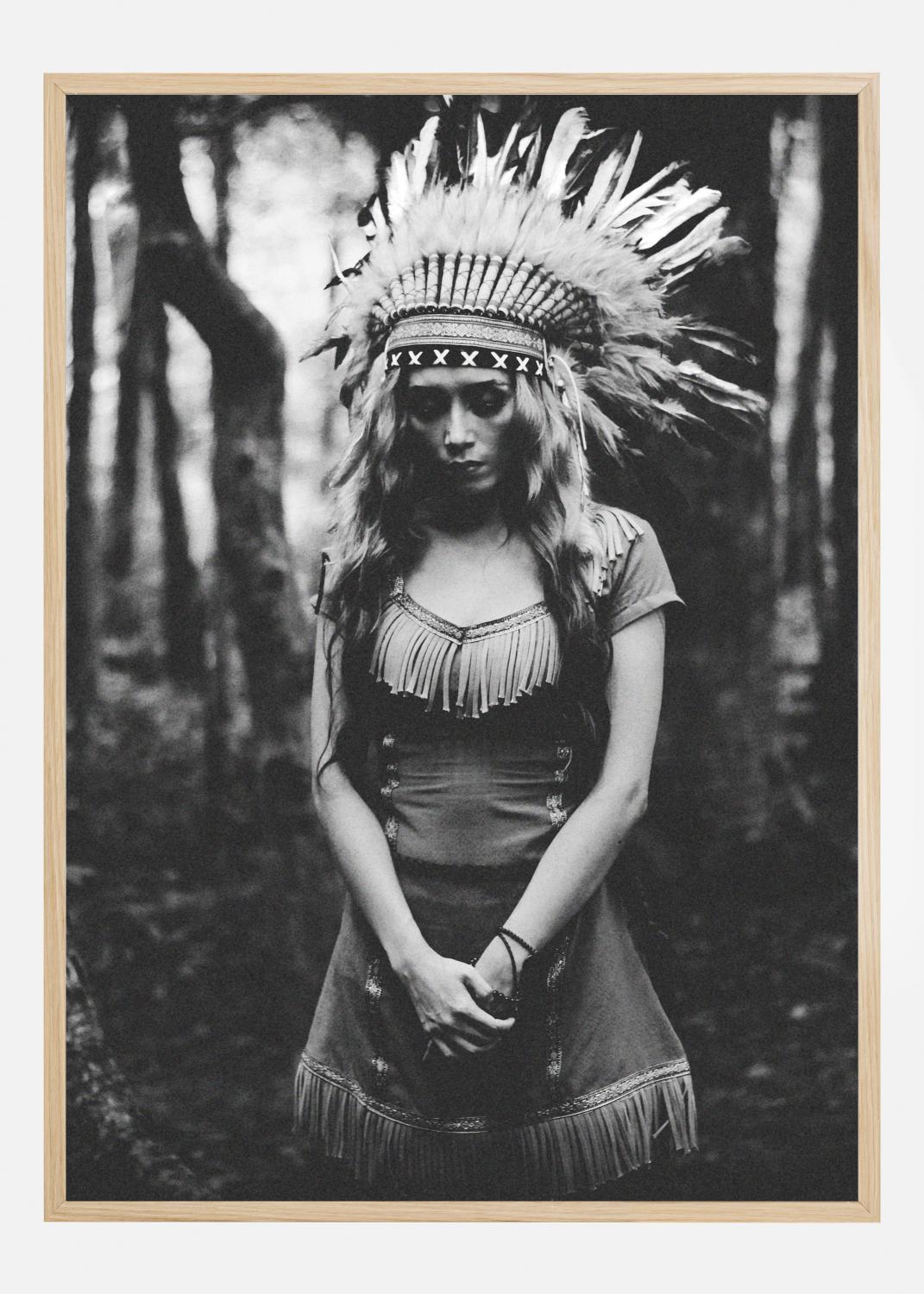 Product Image for Black and White Mood in the Forest Poster (21x29.7 cm (A4))