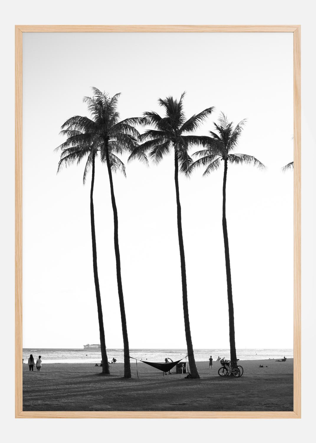 Product Image for Black And White Palm Trees  Poster (21x29.7 cm (A4))