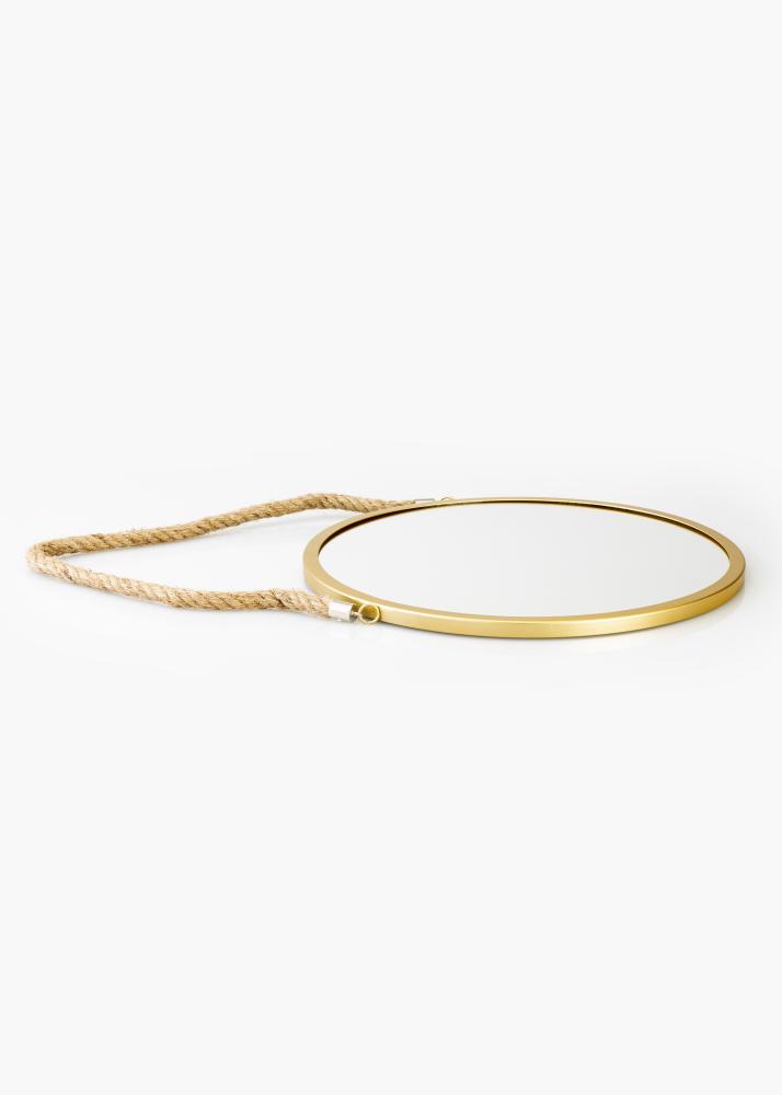 KAILA KAILA Ronde Spiegel Rope - Goud 30 cm Ø