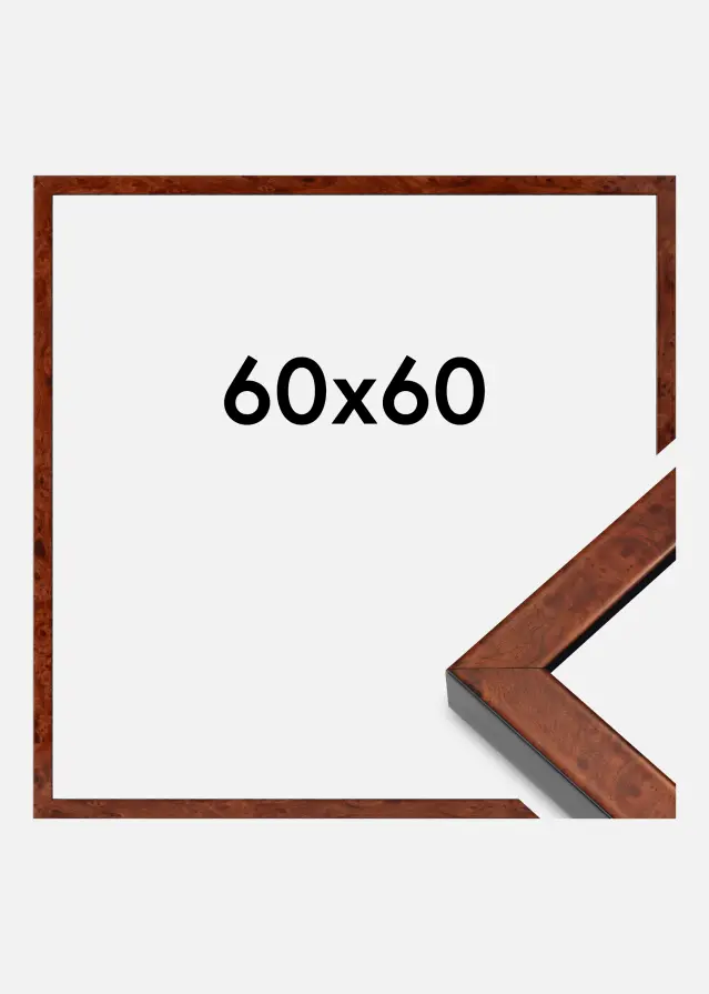 Mavanti Fotolijst Hermes Acrylglas Burr Walnut 60x60 cm