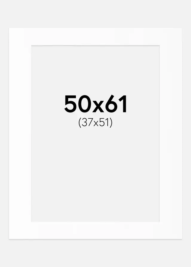 Artlink Passe-partout Wit Standaard (Witte kern) 50x61 cm (37x51)