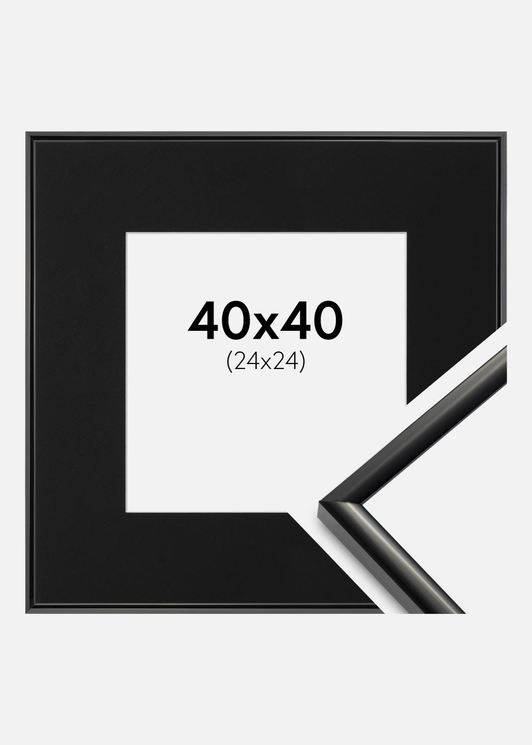 Product Image for Fotolijst New Lifestyle Zwart 40x40 cm - Passe-partout Zwart 25x25 cm