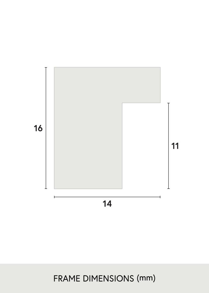 Jämtlands Ramfabrik Fotolijst Oban Acrylglas Wit 40x50 cm