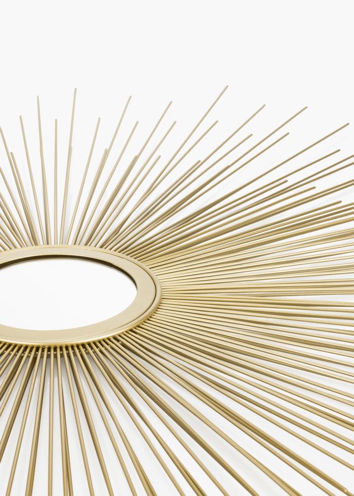 KAILA KAILA Ronde Spiegel Sunrays - Goud 80 cm Ø