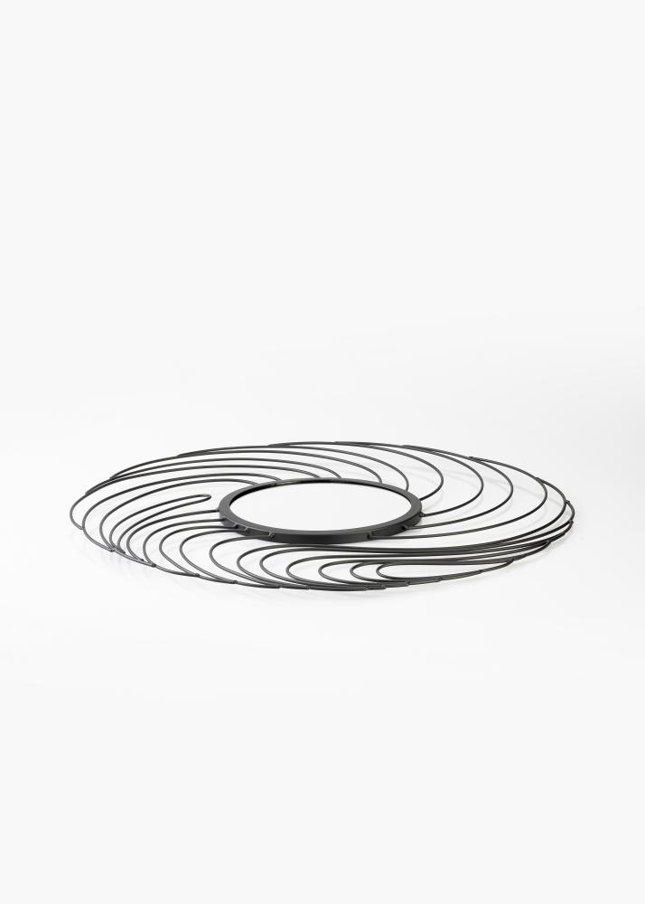 KAILA KAILA Spiegel Storm - Zwart 50 cm Ø
