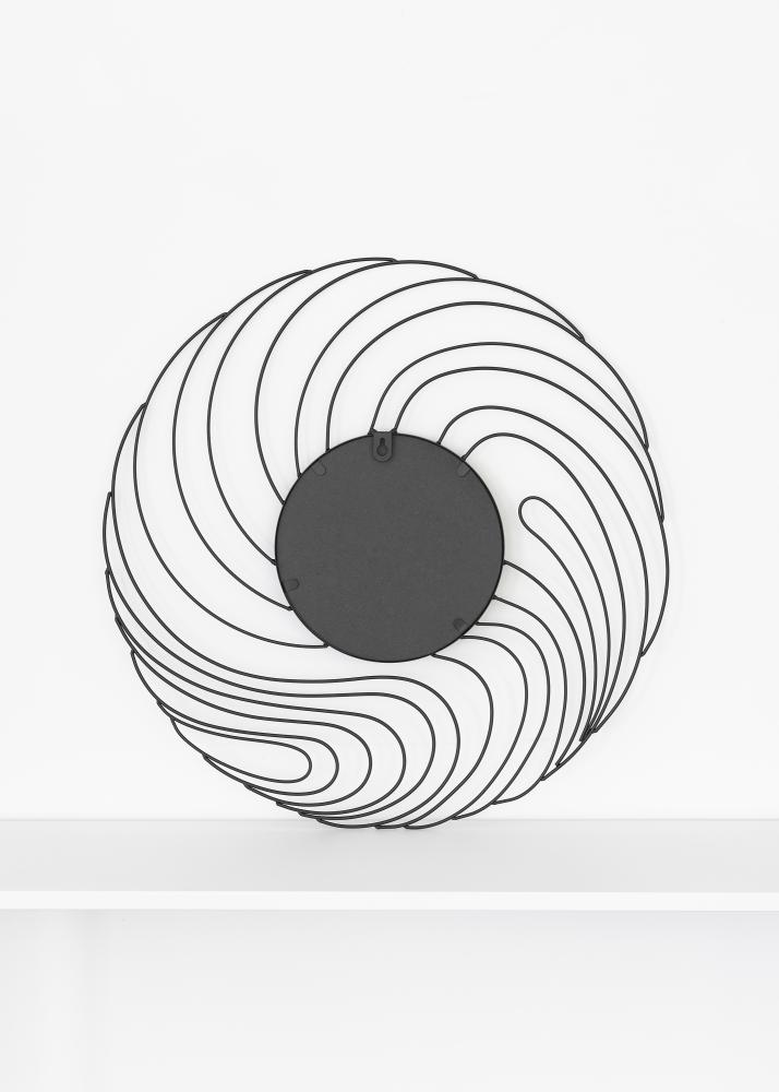 KAILA KAILA Spiegel Storm - Zwart 50 cm Ø