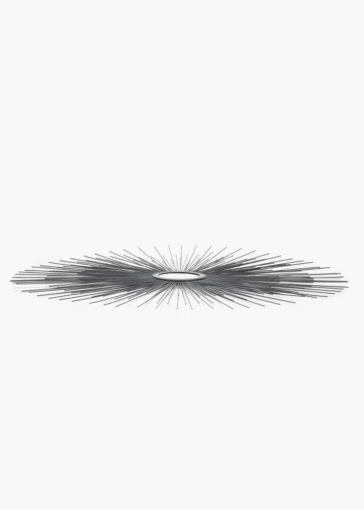 KAILA KAILA Ronde Spiegel Sunrays - Zwart 80 cm Ø