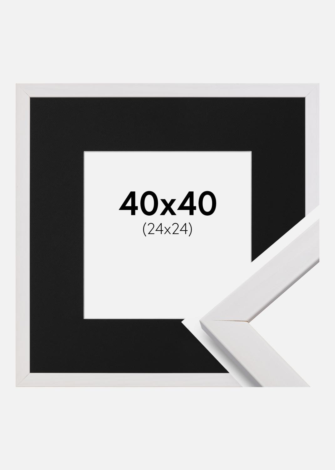 Product Image for Fotolijst Stilren Wit 40x40 cm - Passe-partout Zwart 25x25 cm
