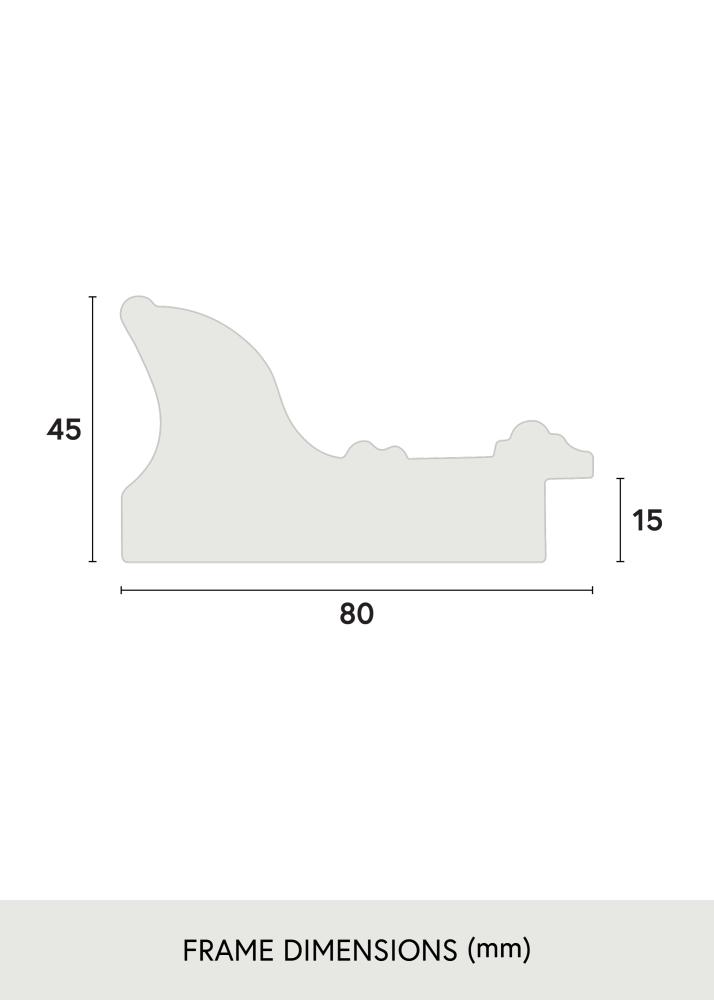 Jämtlands Ramfabrik Fotolijst Scarborough Acrylglas Zwart 20x30 cm