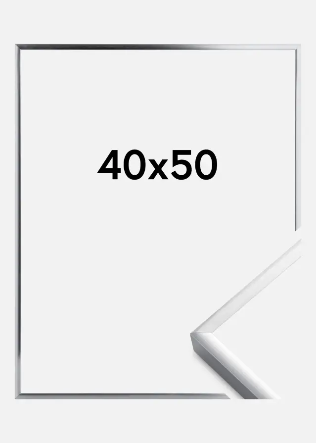 Artlink Fotolijst Poster Aluminum Silver 40x50 cm