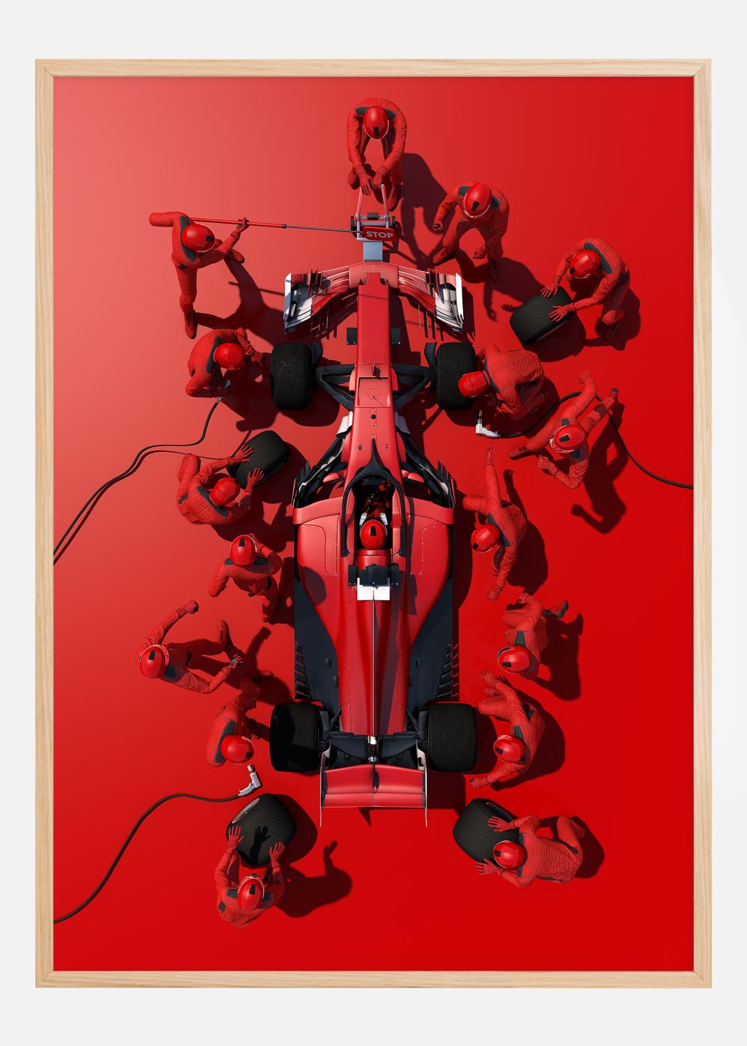 Product Image for Formula 1 red Poster (30x40 cm)