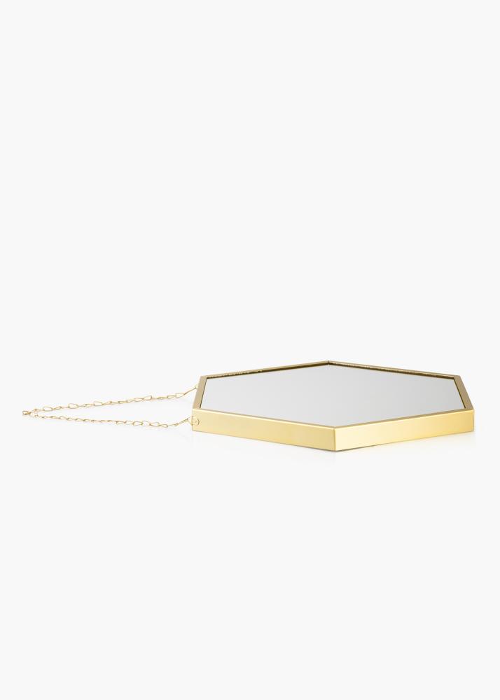 KAILA KAILA Spiegel Hex Chain - Goud 39x45 cm