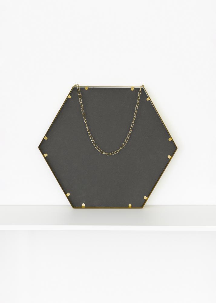 KAILA KAILA Spiegel Hex Chain - Goud 39x45 cm