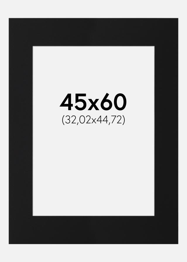 Artlink Passe-partout Zwart Standaard (Witte kern) 45x60 cm (32,02x44,72)