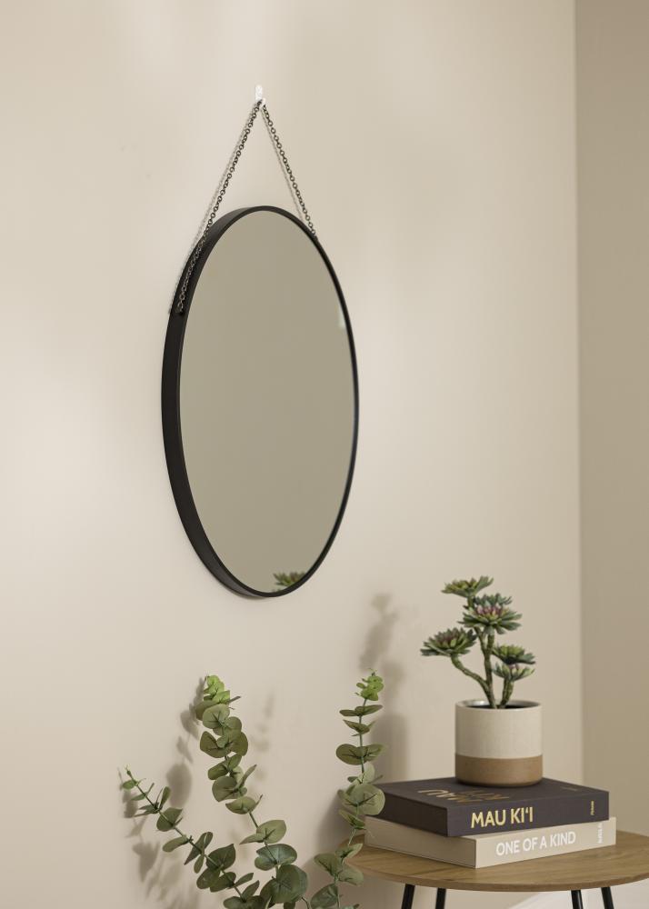 Artlink Ronde Spiegel Modern Deep Zwart 61 cm Ø