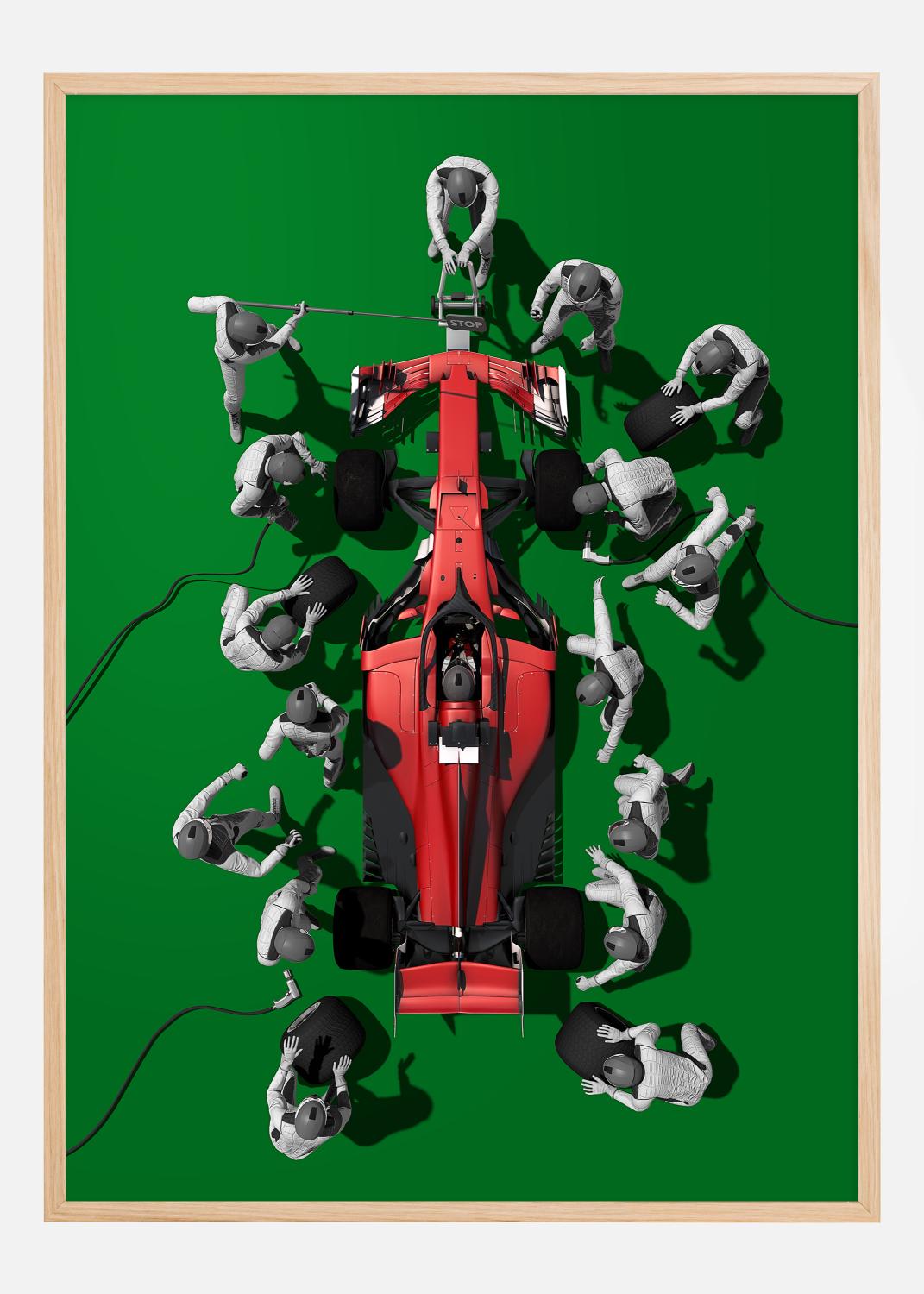 Product Image for Formula 1 green Poster (21x29.7 cm (A4))