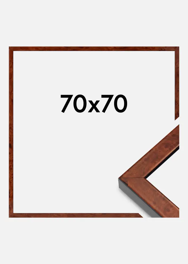 Mavanti Fotolijst Hermes Acrylglas Burr Walnut 70x70 cm