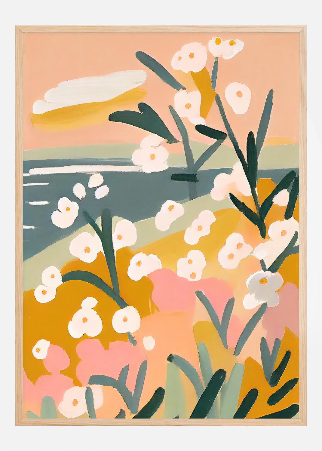 Product Image for Flowers By The Sea Poster (30x40 cm)