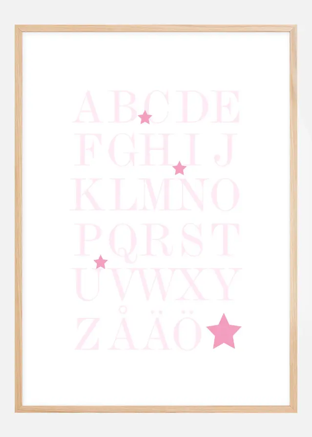 Bildverkstad ABC - Rosa Poster