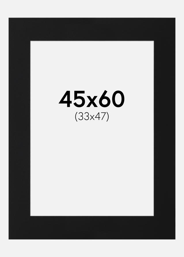 Artlink Passe-partout Zwart Standaard (Witte kern) 45x60 cm (33x47)