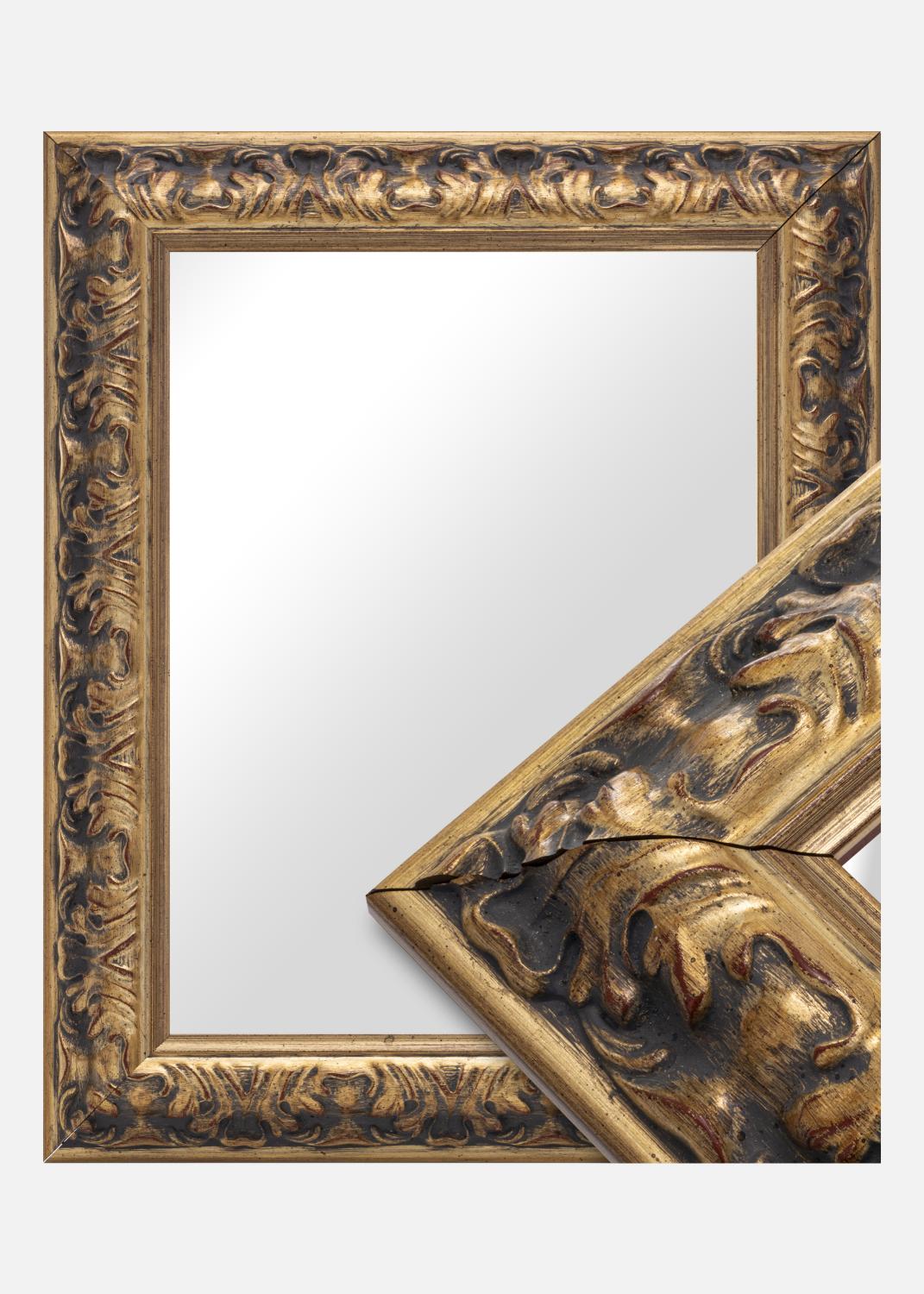 Product Image for Spiegel Odin Goud/Rood - Eigen Afmeting