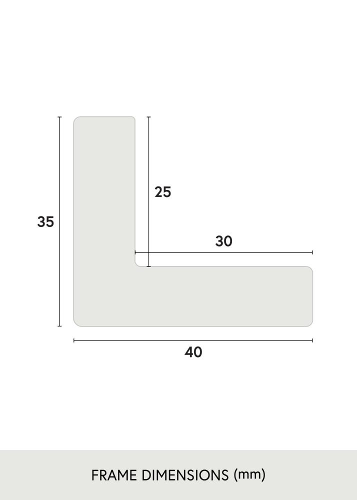 Jämtlands Ramfabrik Fotolijst Wells Acrylglas Bruin 40x40 cm