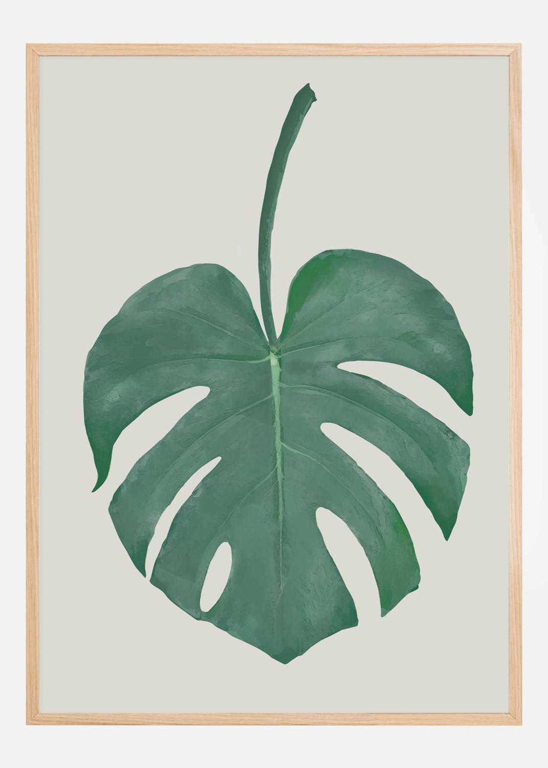 Product Image for Monstera Aqua Poster (21x29.7 cm (A4))
