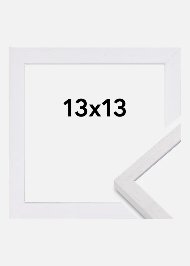 Mavanti Fotolijst Glendale Mat Ontspiegeld Glas Wit 13x13 cm