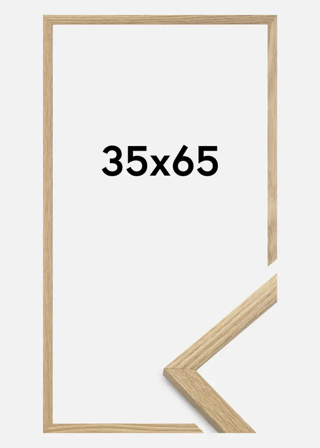 BGA Fotolijst Trendy Acrylglas Eiken 35x65 cm