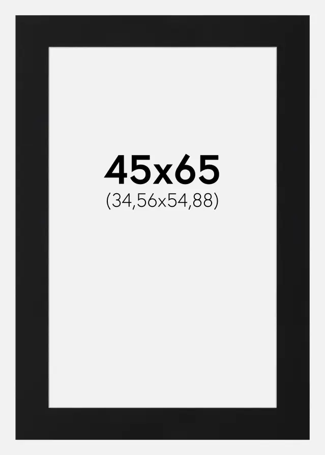 Artlink Passe-partout Zwart Standaard (Witte kern) 45x65 cm (34,56x54,88)